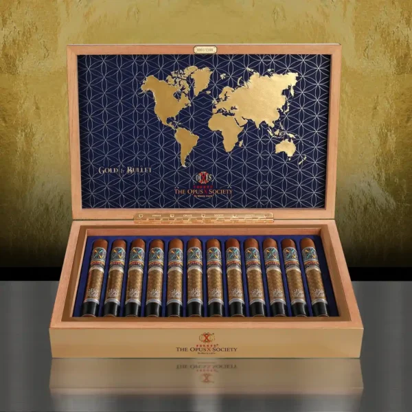 Fuente The Opus X Society Gold & Bullet 6 3/4" × 50